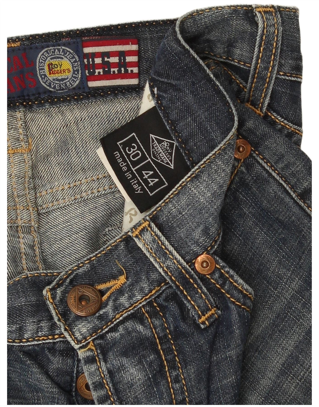 Pantaloncini di jeans da donna Roy Rogers IT 44 medio W30 cotone blu