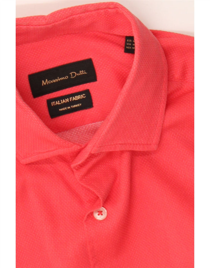 MASSIMO DUTTI Mens Shirt Medium Red Vintage Massimo Dutti and Second-Hand Massimo Dutti from Messina Hembry 