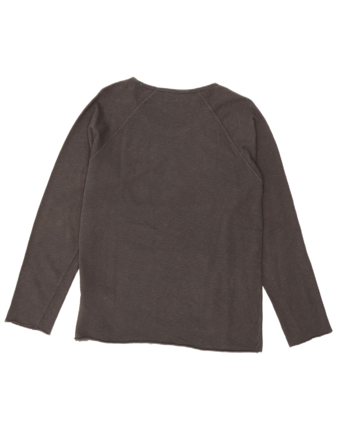 ZARA Womens Graphic Sweatshirt Jumper UK 14 Medium Grey Cotton