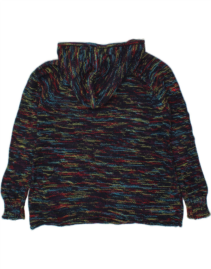 EDDIE BAUER Womens V-Neck Jumper Sweater UK 16 Large Multicoloured Flecked Vintage Eddie Bauer and Second-Hand Eddie Bauer from Messina Hembry 