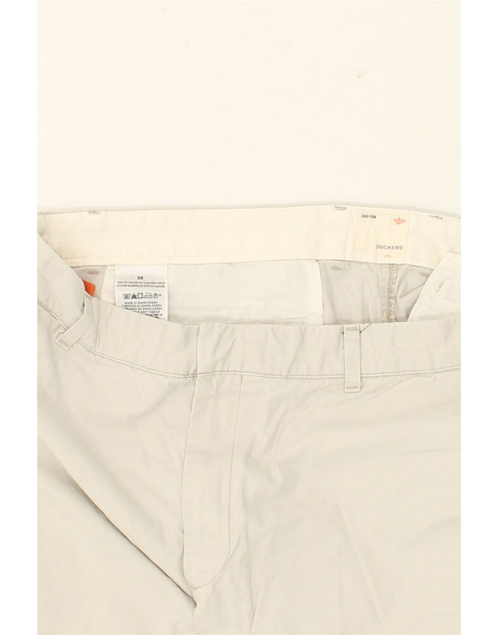 DOCKERS Mens Chino Shorts W38 XL  Grey Cotton Vintage Dockers and Second-Hand Dockers from Messina Hembry 