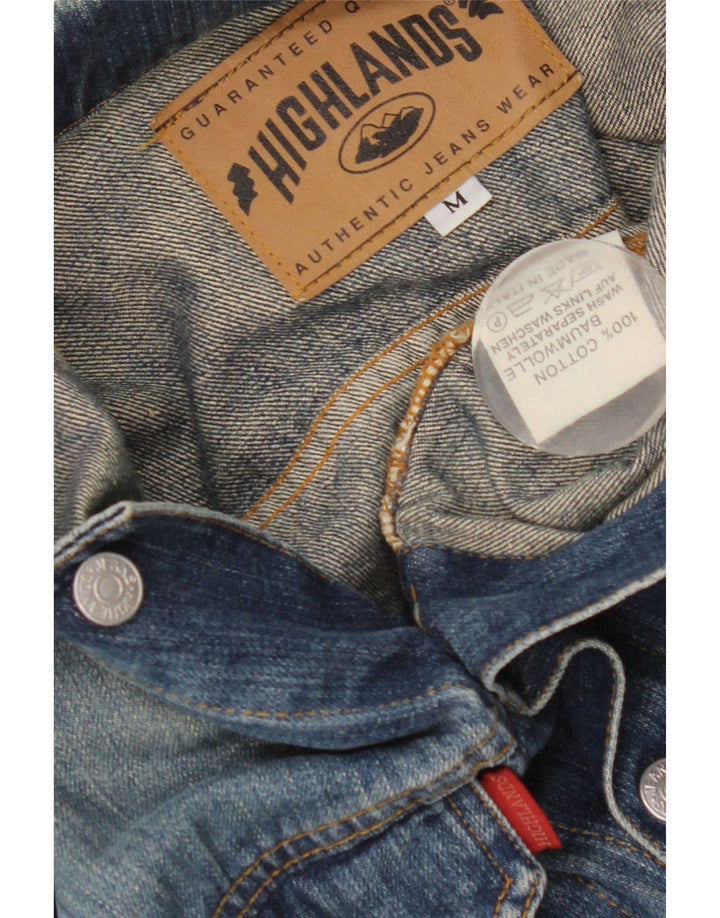 Giacca in denim da uomo High Lands UK 38 Cotone blu medio