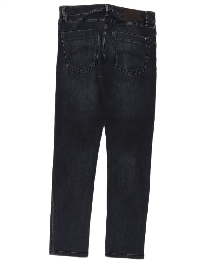 Jeans slim da uomo Tommy Hilfiger W30 L32 cotone blu navy