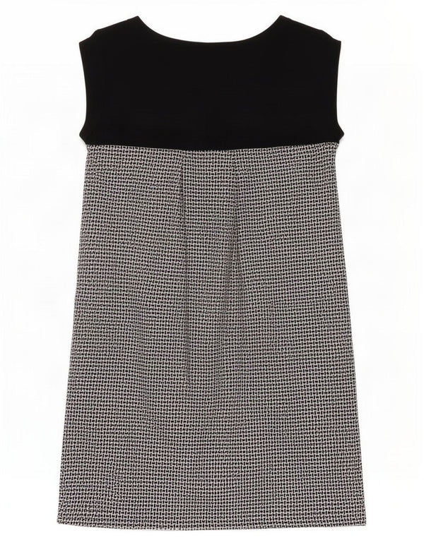 Zara Womens Sleeveless Shift Dress UK 8 Small Navy Blue Colourblock