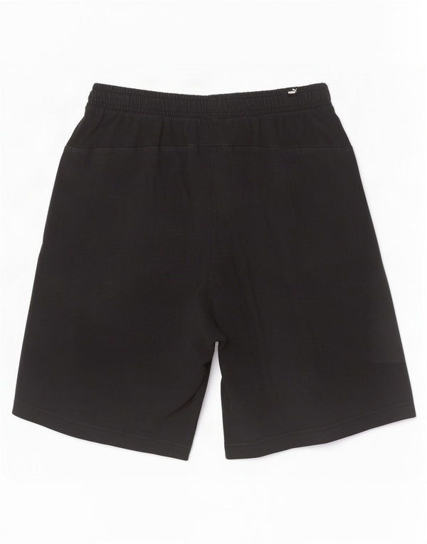 Pantaloncini sportivi grafici da uomo Puma cotone medio nero