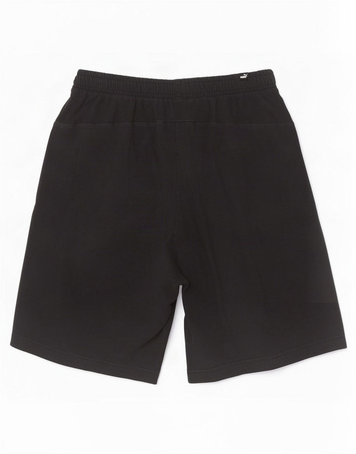 Pantaloncini sportivi grafici da uomo Puma cotone medio nero