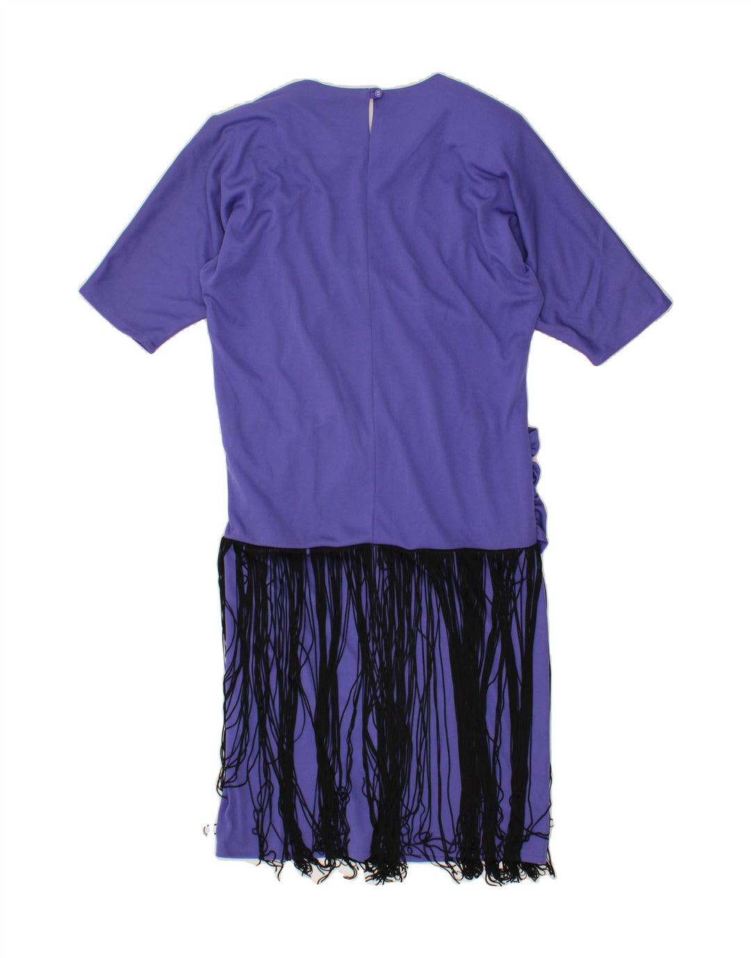 CANDA Womens 1/2 Sleeve Drop Waist Dress EU 40 Medium Purple Polyester Vintage Canda and Second-Hand Canda from Messina Hembry 