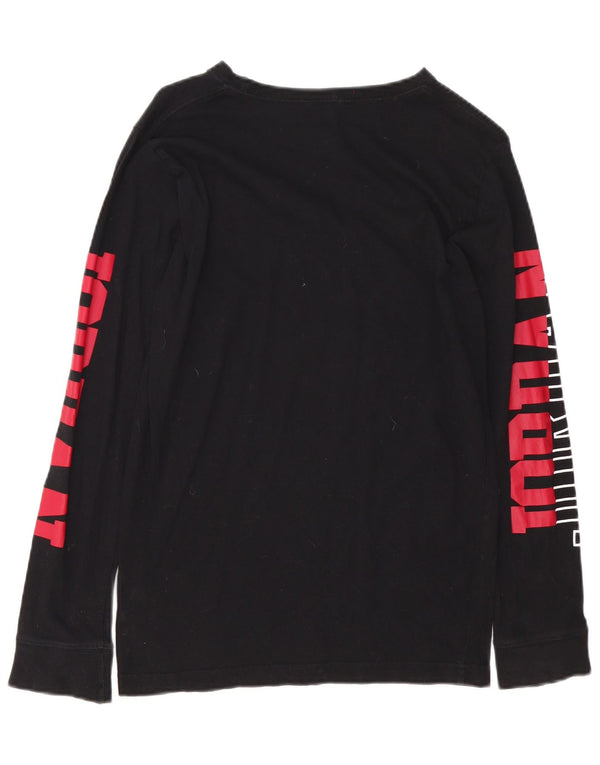 Top grafico Jordan da ragazzo a manica lunga 13-14 anni XL in cotone nero
