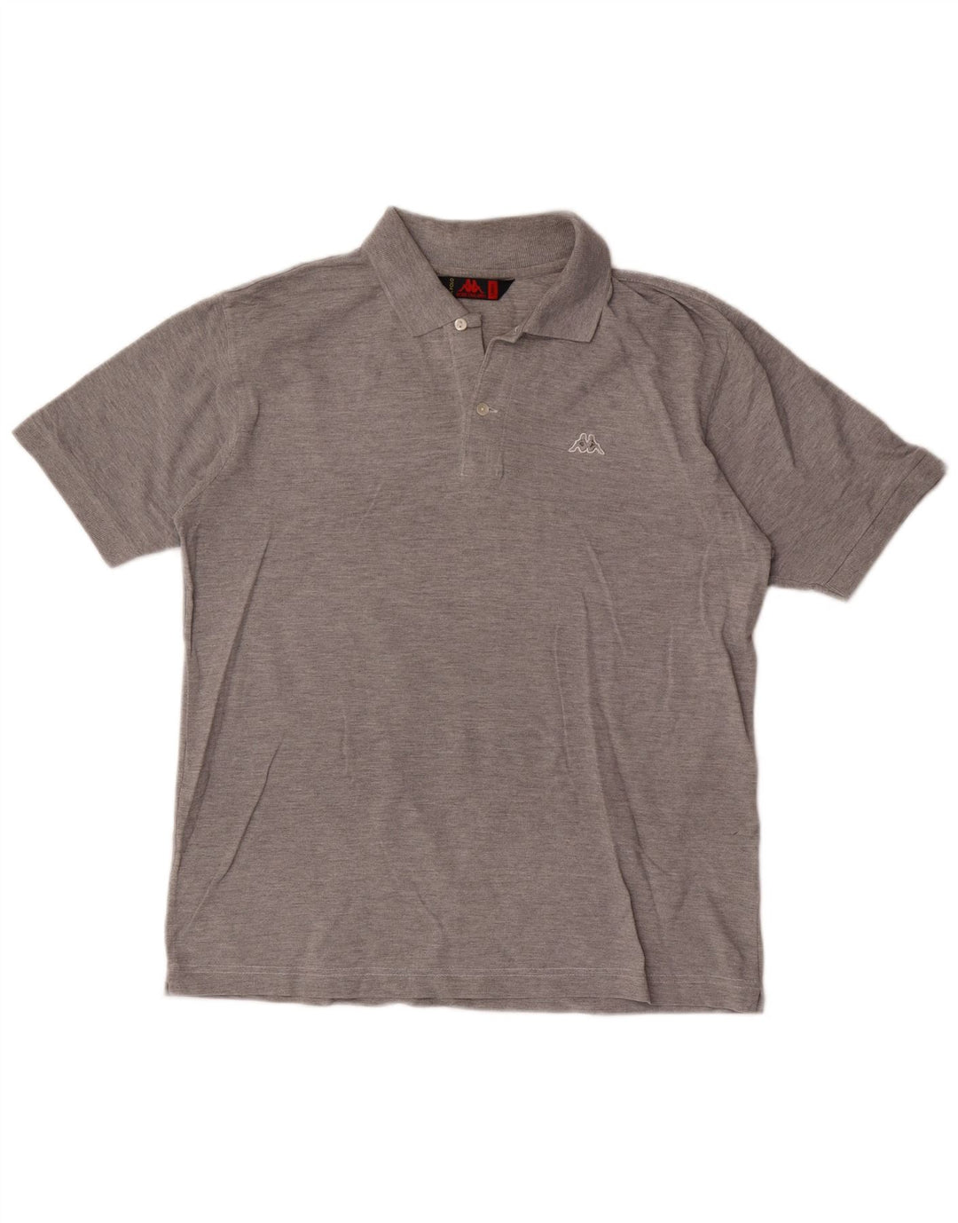 Polo Kappa Uomo Large in Cotone Grigio