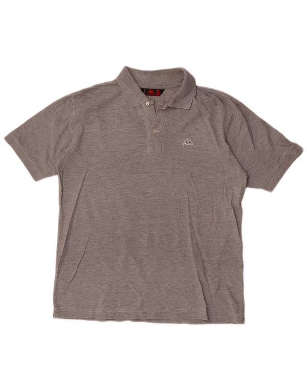Polo Kappa Uomo Large in Cotone Grigio