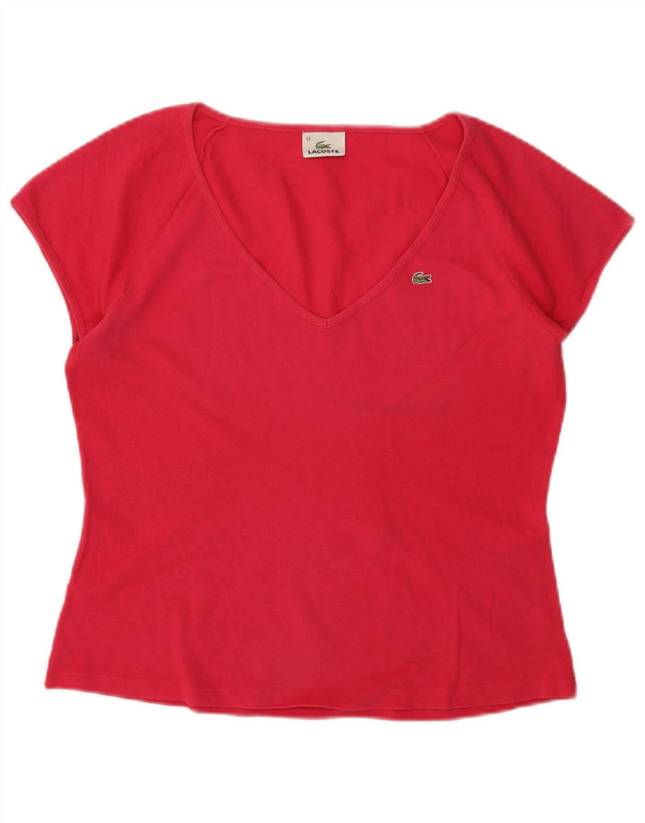 T-shirt da donna LACOSTE taglia 44 grande rossa