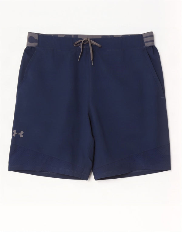 Pantaloncini sportivi Under Armour da uomo Heat Gear Graphic XL Blu navy Colourblock