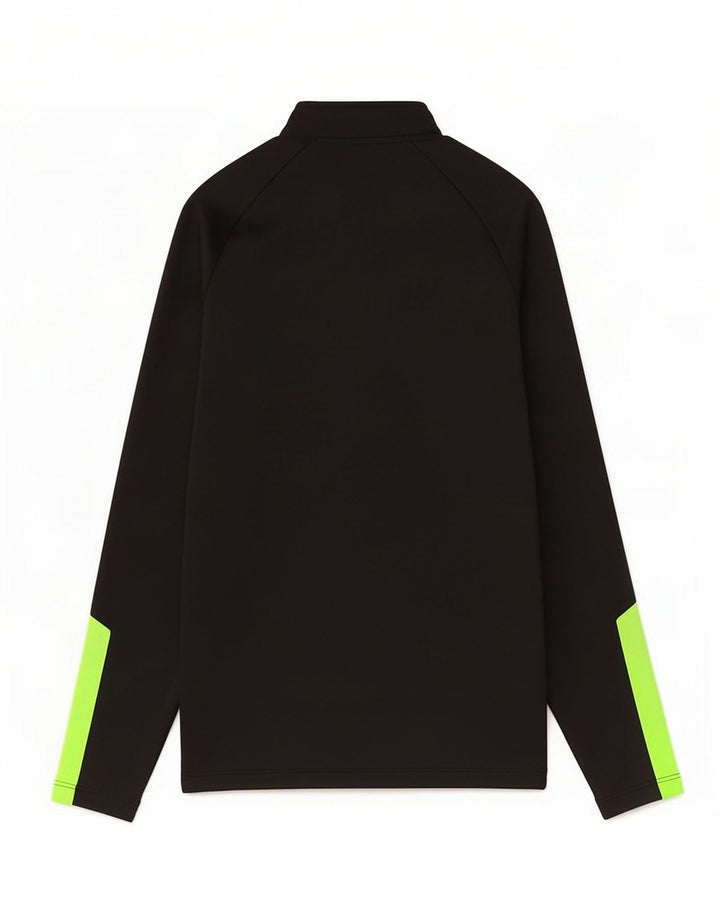 Maglia Umbro da bambino con zip e collo a maniche lunghe 9-10 anni, colore nero medio