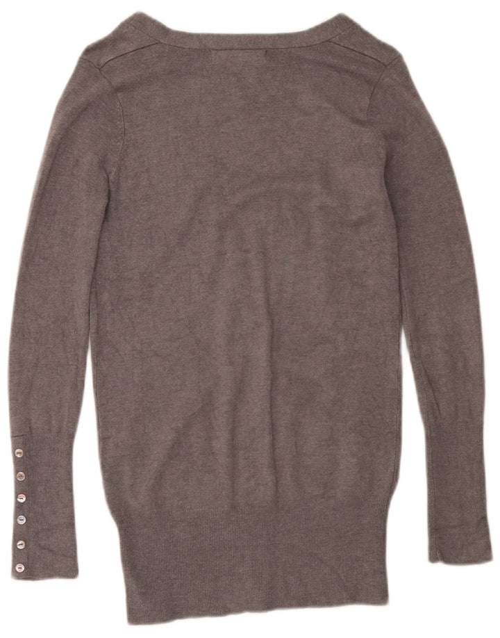 Maglione cardigan da donna Zara UK 10 piccolo grigio