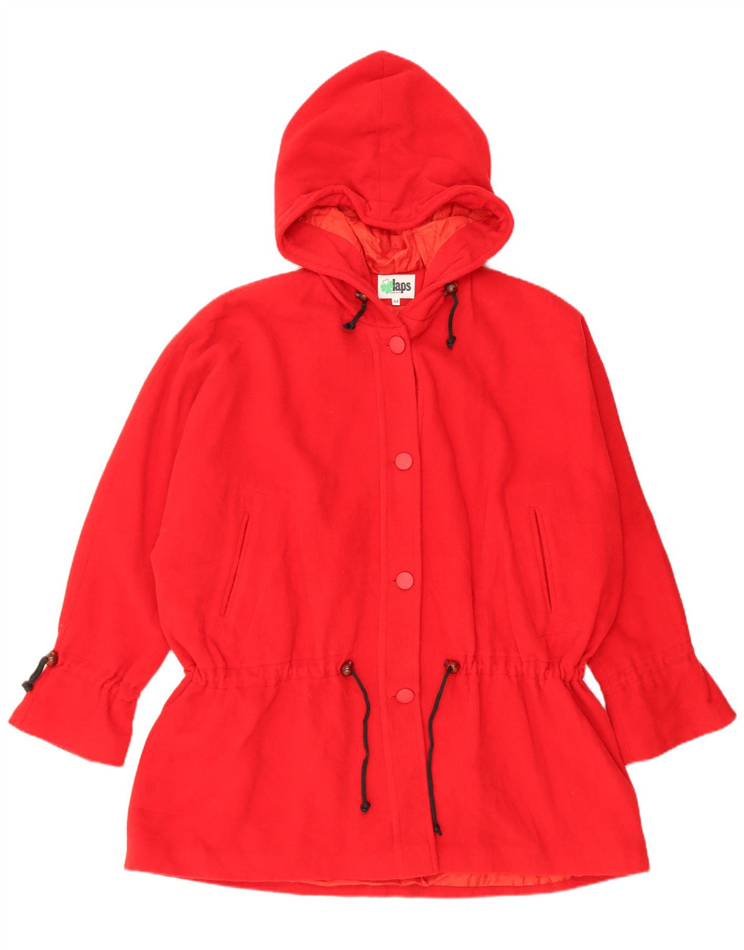 Soprabito oversize da donna vintage UK 14 lana rossa media