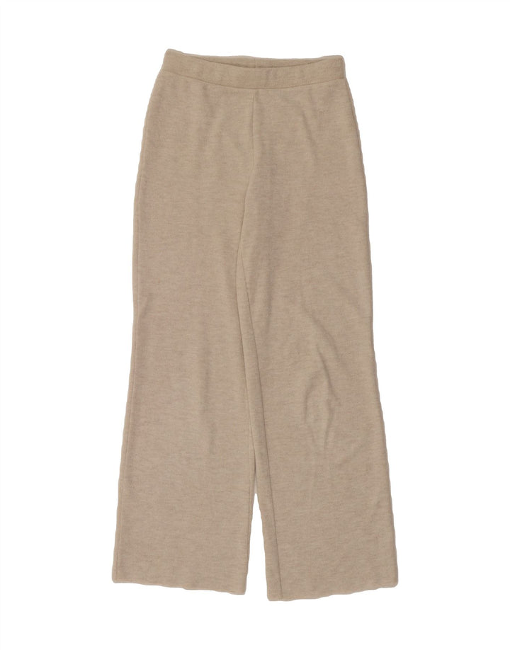 ZARA Womens Tracksuit Trousers UK 10 Small  Beige Polyester Vintage Zara and Second-Hand Zara from Messina Hembry 