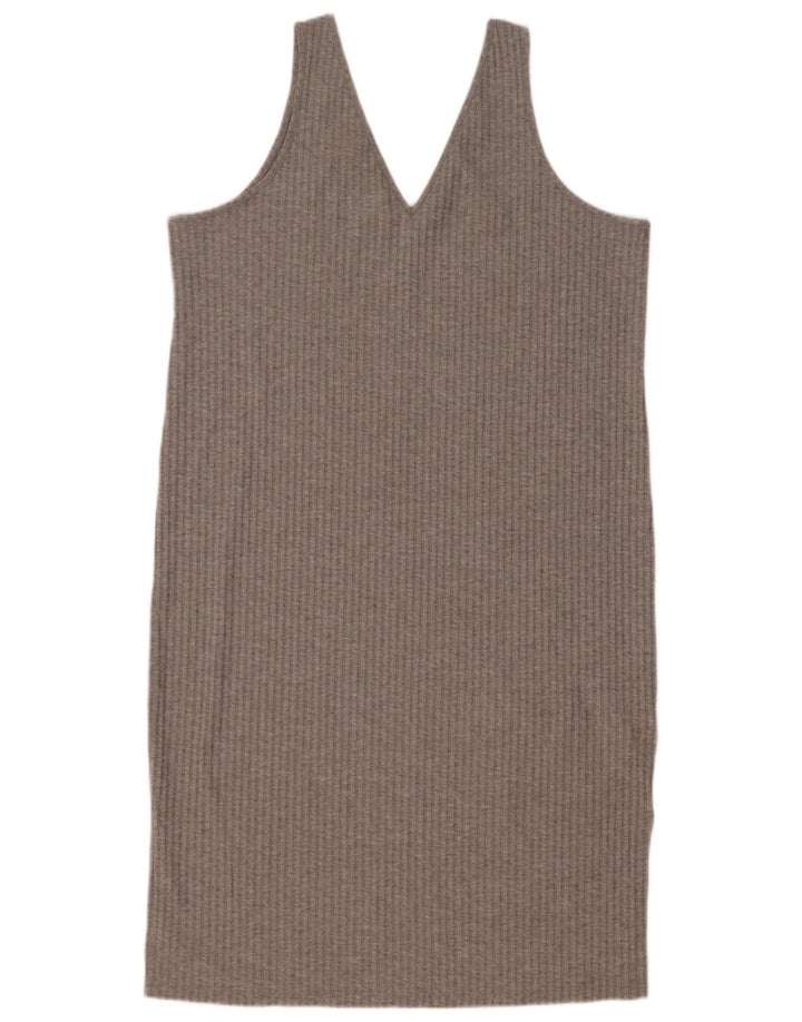 Abito a trapezio senza maniche da donna Marks & Spencer UK 16 Grande poliestere grigio