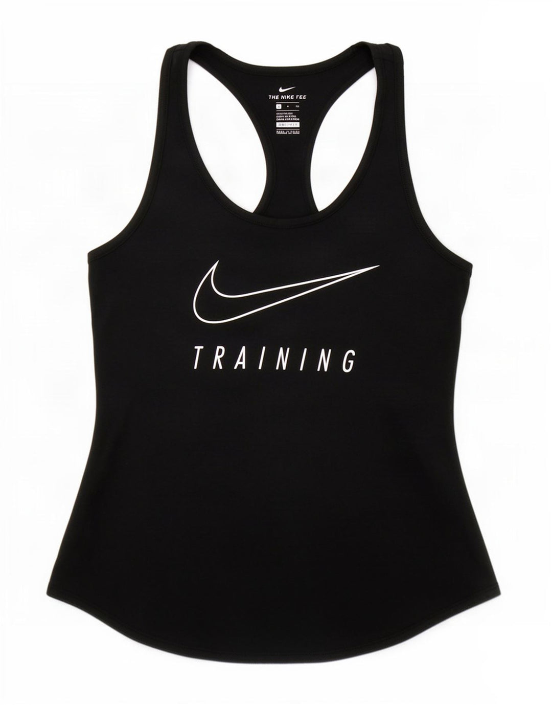 Canotta grafica Nike Dri Fit da donna UK 10 piccola in poliestere nero