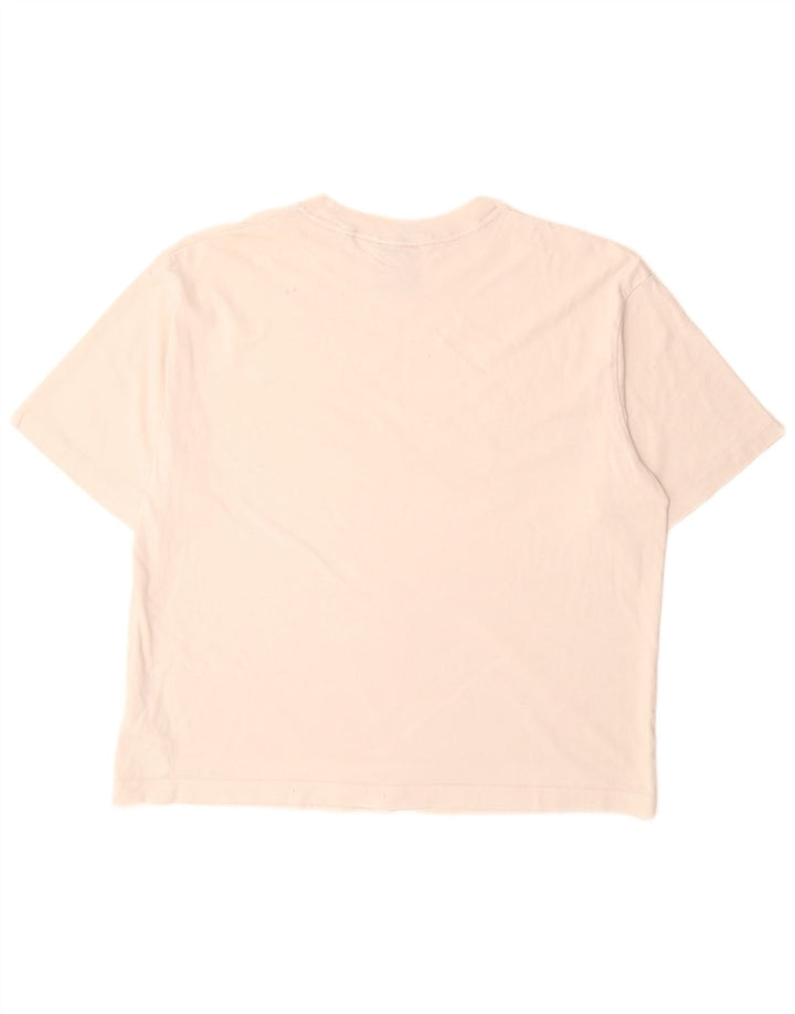 T-shirt grafica Nike Swoosh da uomo in cotone bianco medio