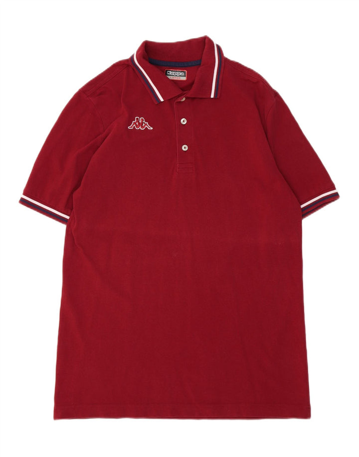 KAPPA Mens Polo Shirt Large Burgundy Vintage Kappa and Second-Hand Kappa from Messina Hembry 