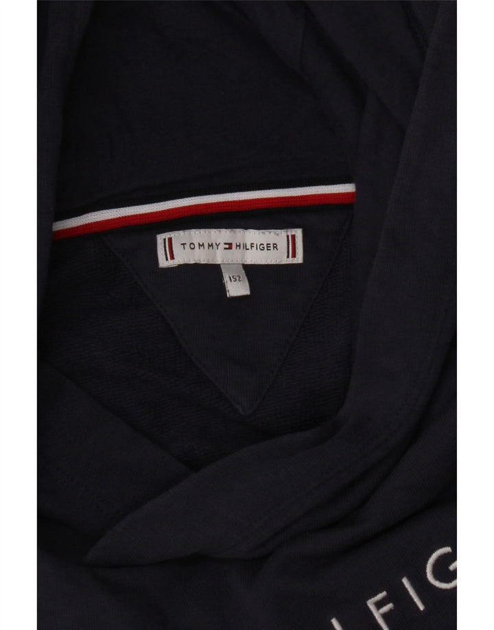 Maglione con cappuccio grafico TOMMY HILFIGER per ragazzi 11-12 anni blu navy