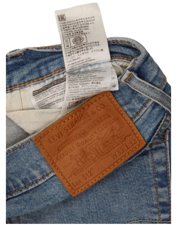 Jeans Levi's da uomo 512 slim affusolati W33 L28 cotone blu