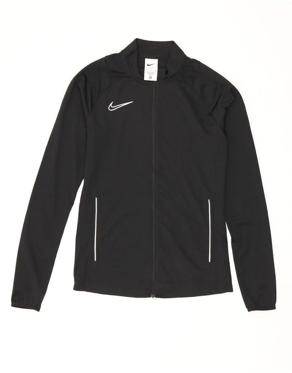 Giacca da tuta da donna Nike Dri Fit Top Jacket UK 10 Small Black Poliestere Sports
