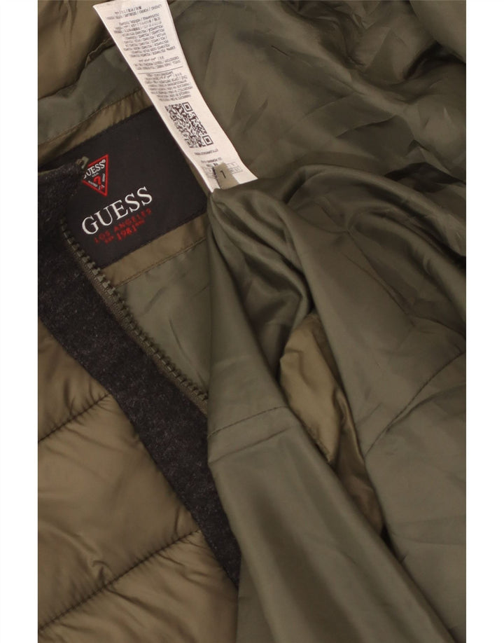 Cappotto imbottito da uomo Guess UK 40 Large Khaki Poliammide
