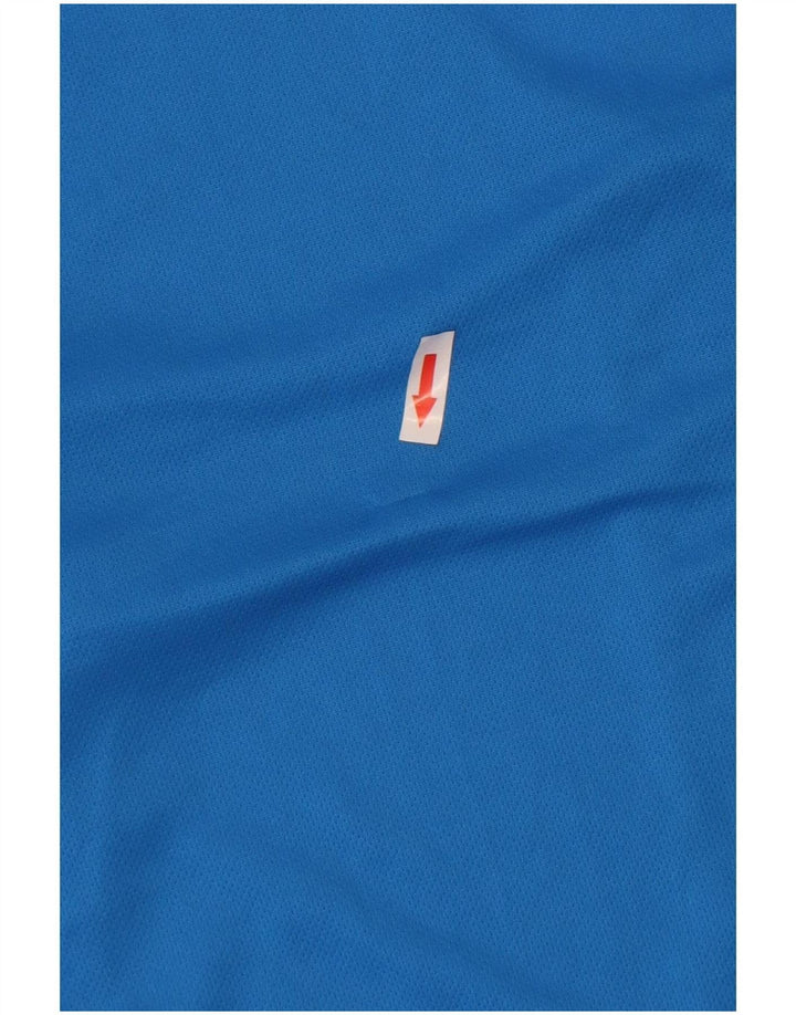 Canotta Adidas Climalite da uomo in poliestere blu medio
