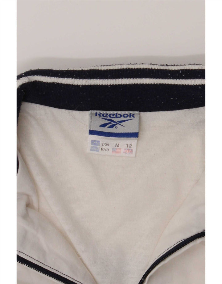 Giacca da tuta da donna Reebok UK 12 Medium Blu Navy Colourblock