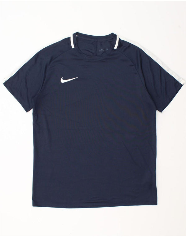 T-shirt Nike Dri Fit da uomo, taglia grande, in poliestere color block blu navy