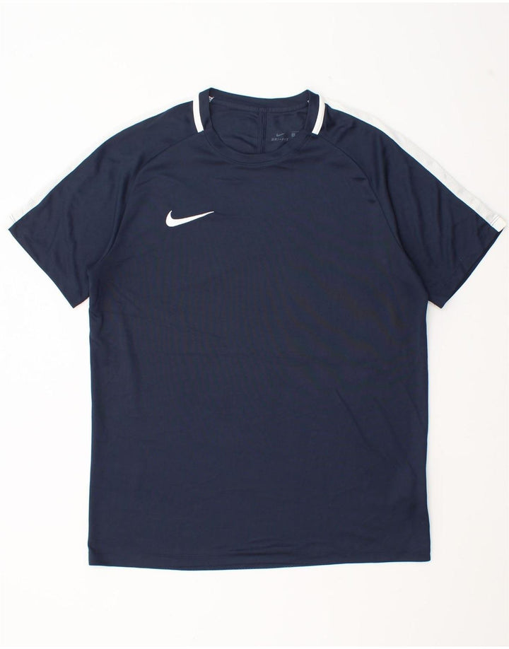 T-shirt Nike Dri Fit da uomo, taglia grande, in poliestere color block blu navy
