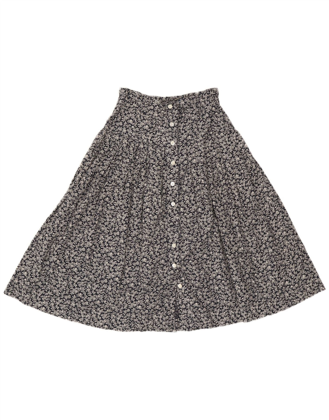 Gonna a trapezio da donna Simonetta W26 piccola floreale blu navy
