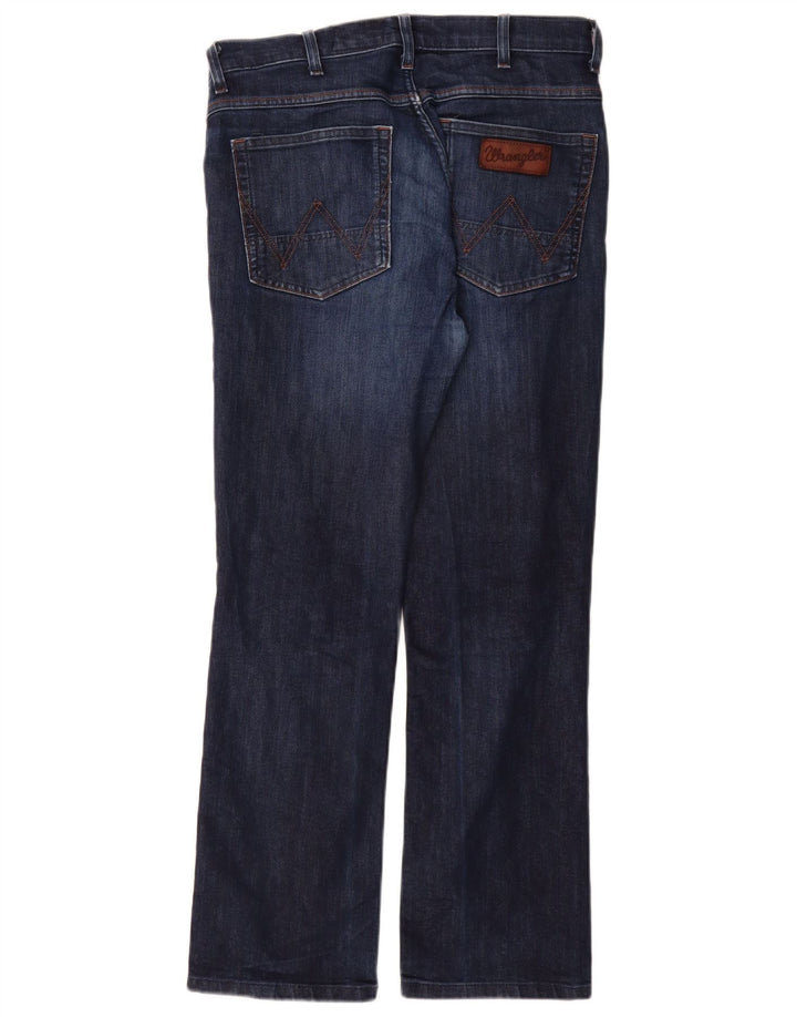 WRANGLER Jeans dritti elasticizzati Arizona da uomo W32 L28 cotone blu