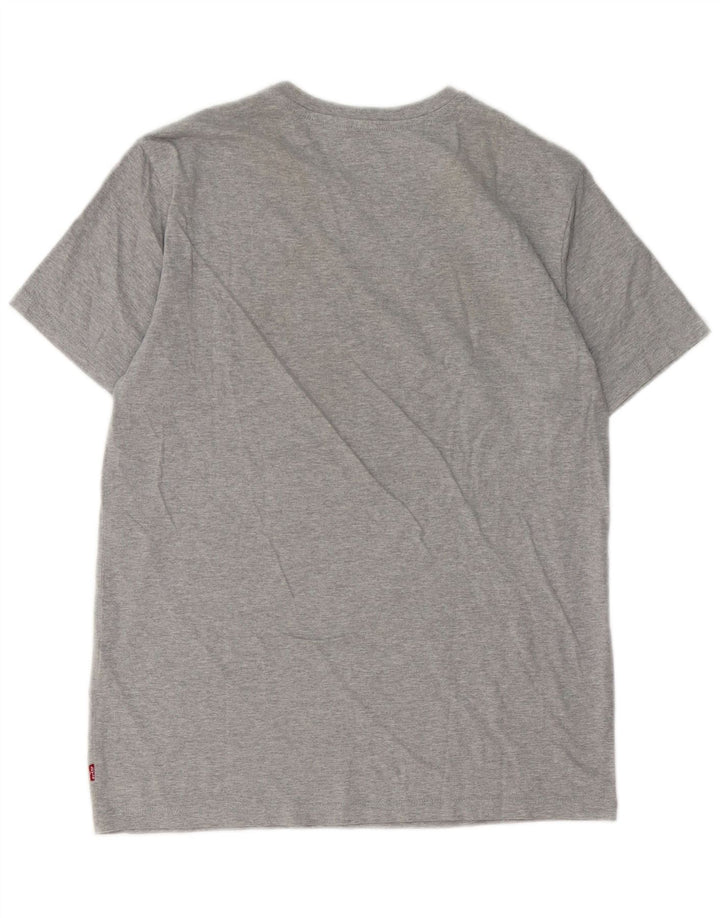 T-shirt grafica da uomo Levi's Top in cotone mélange grigio medio