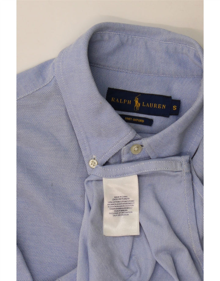 Camicia da uomo Ralph Lauren piccola in cotone blu
