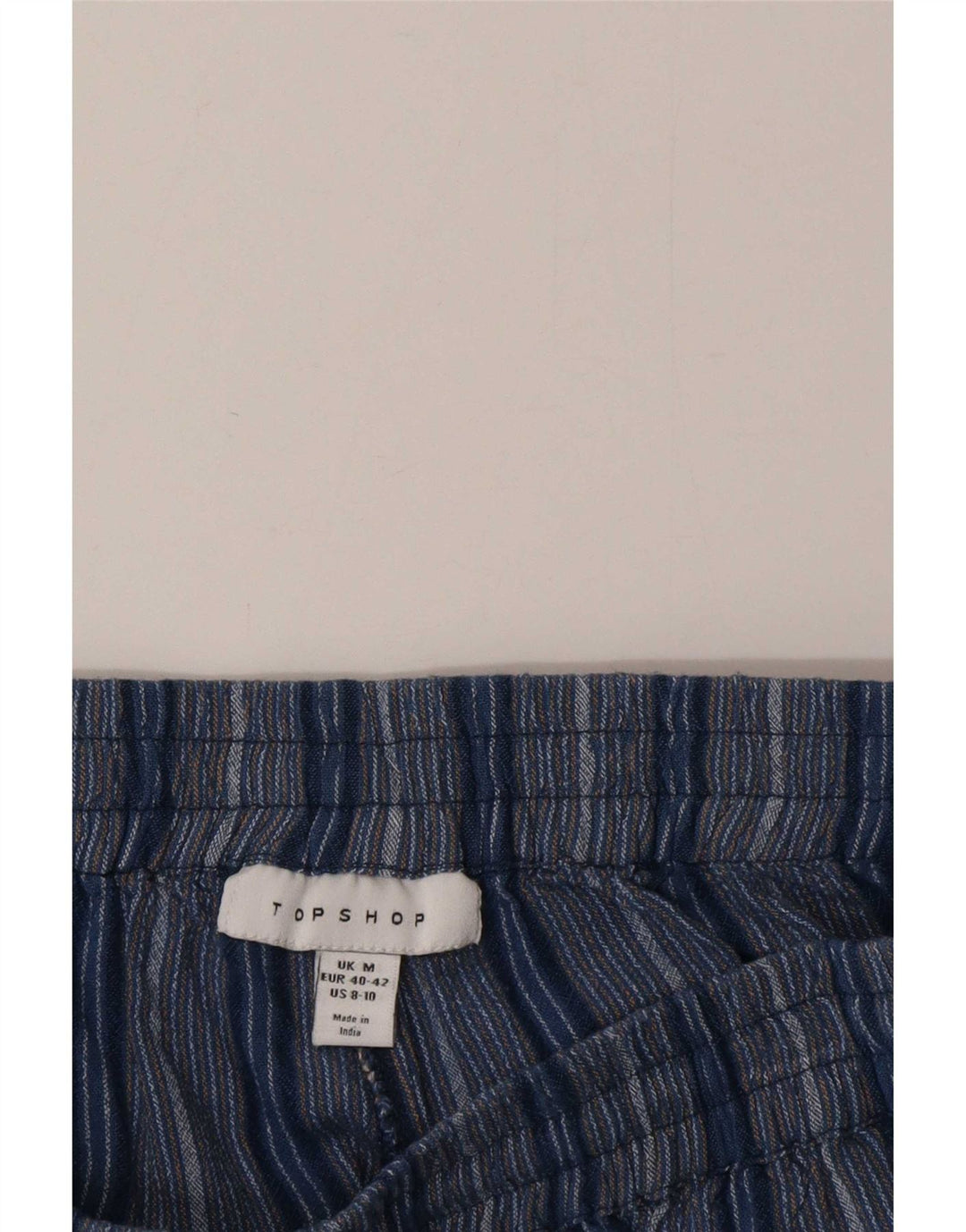 Pantaloncini casual da donna Topshop medi W28 a righe blu