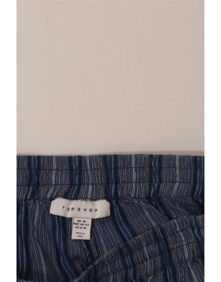 Pantaloncini casual da donna Topshop medi W28 a righe blu