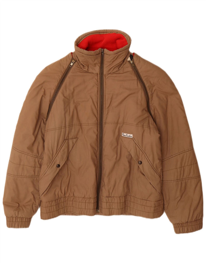 Giacca bomber da uomo Pierre Cardin UK 40 grande cotone marrone