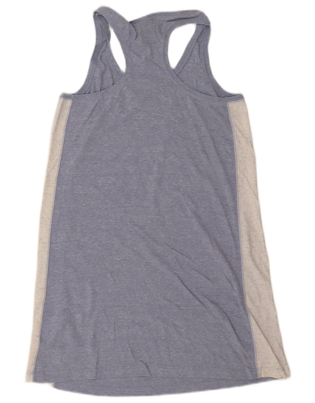 Abito t-shirt senza maniche con grafica NIKE da donna UK 10 Small Blue Colourblock