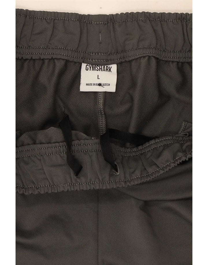 Pantaloni da tuta da uomo Gymshark Large in poliestere color block grigio
