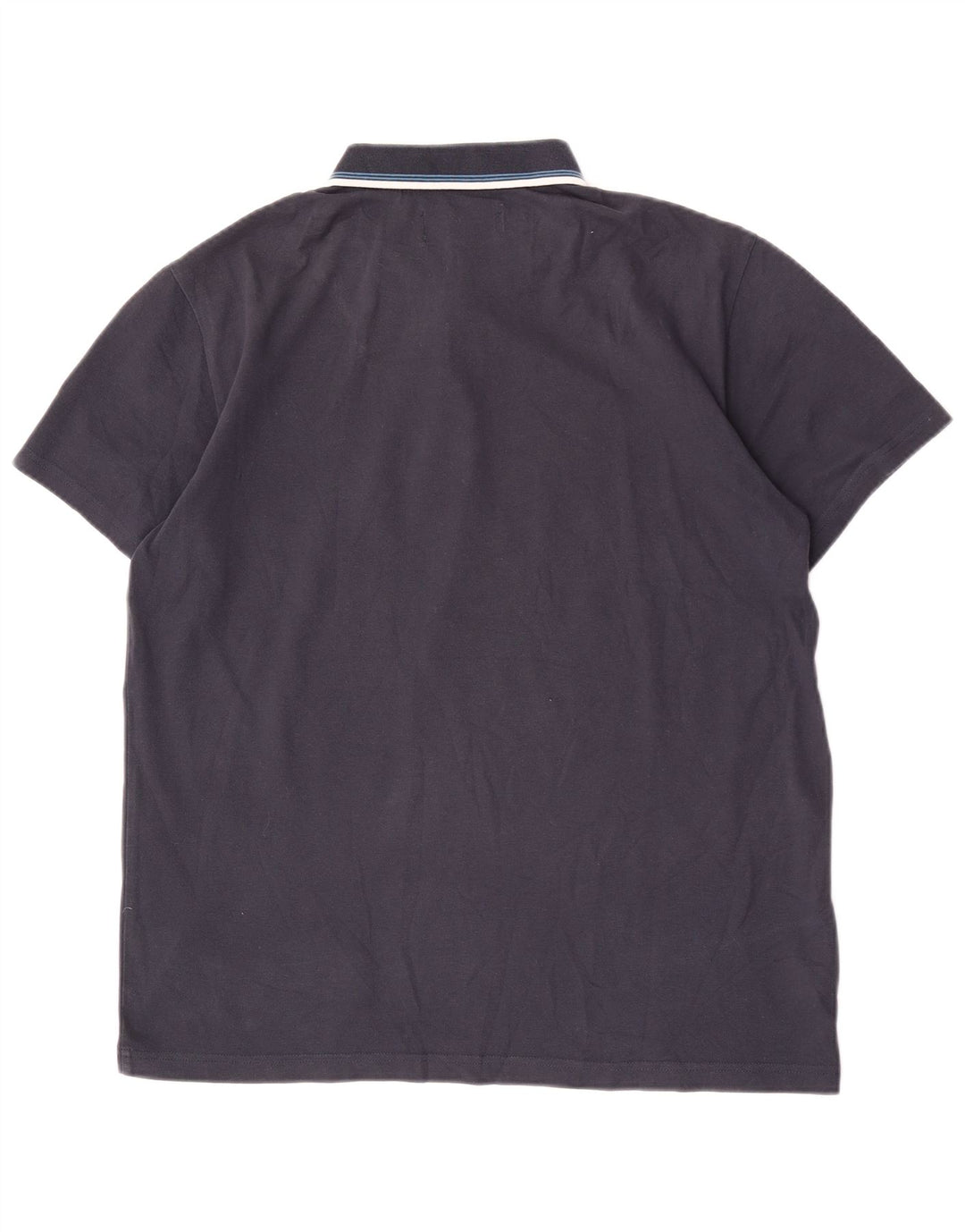 Polo da uomo Penguin grande in cotone a righe blu navy