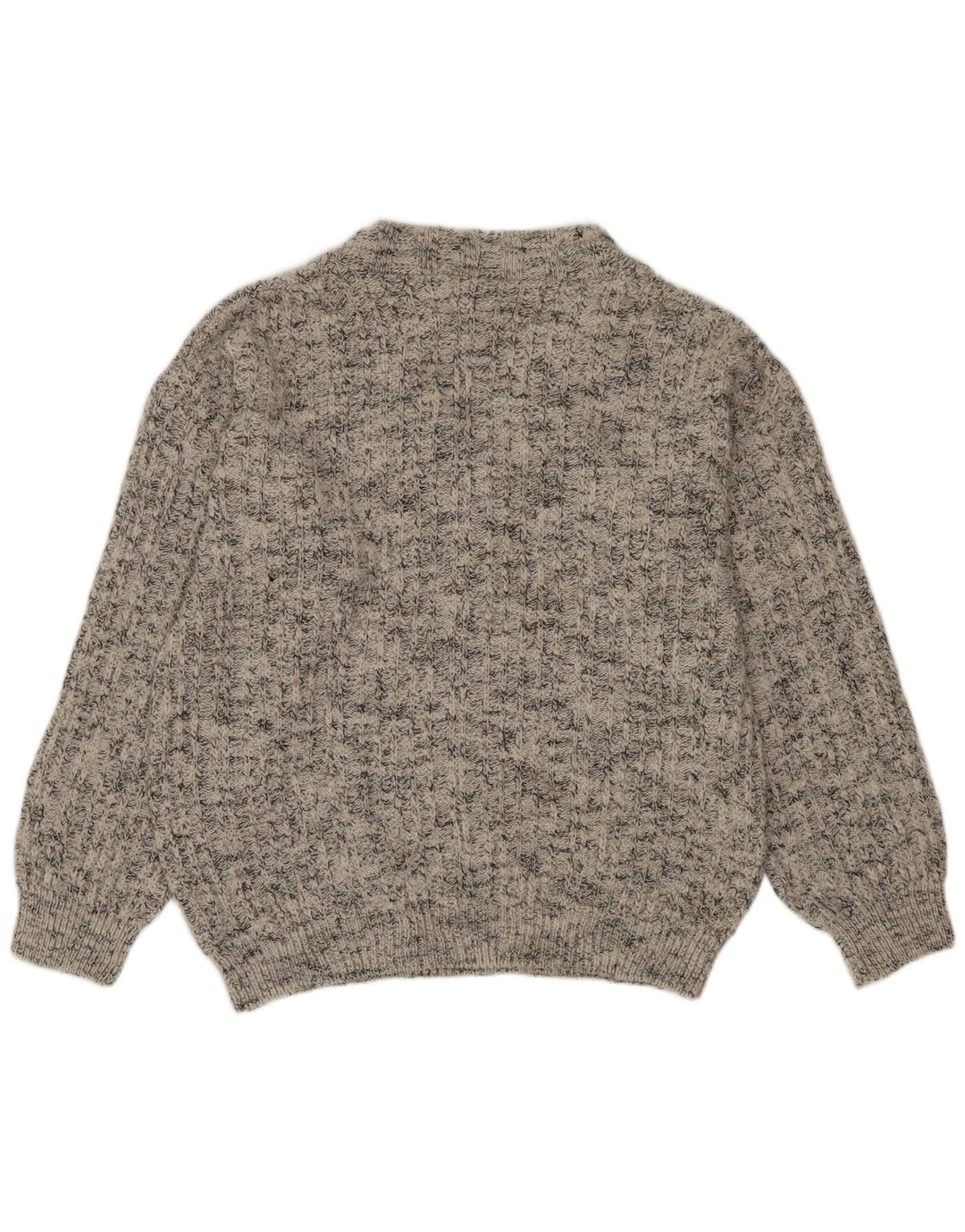 Maglione da uomo C&A New Fast con scollo a V Acrilico screziato grigio medio