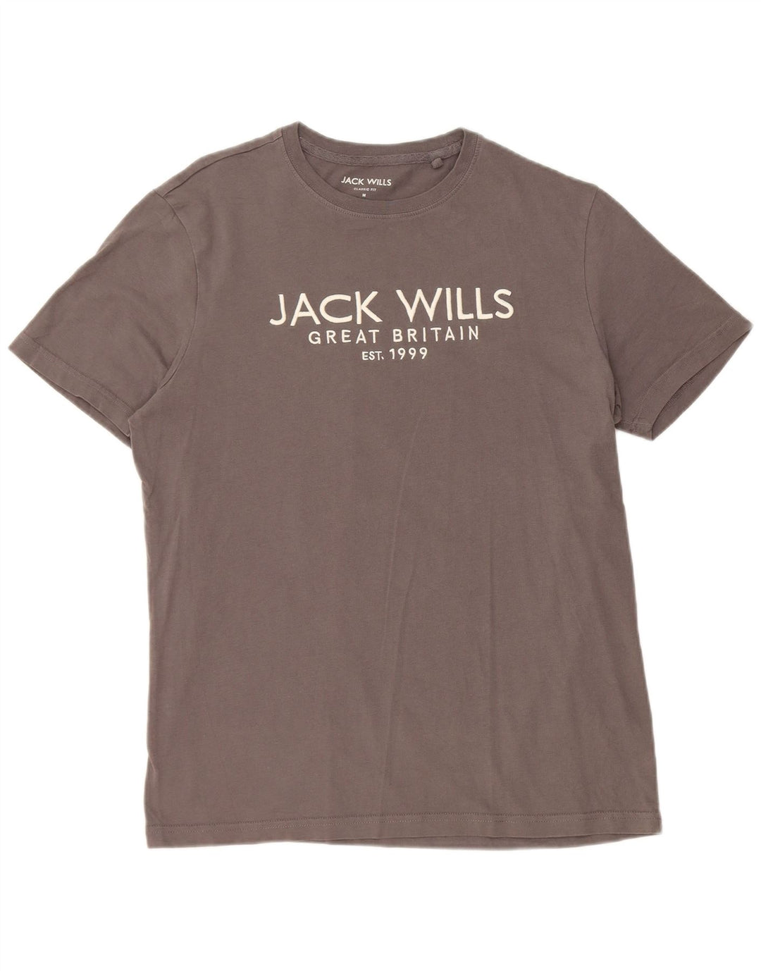 JACK WILLS T-shirt grafica da uomo con vestibilità classica, grigio medio