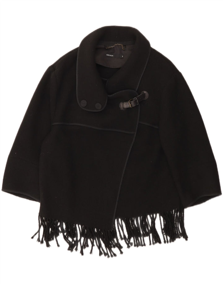 Soprabito da donna Karen Millen UK 10 piccolo in lana nera