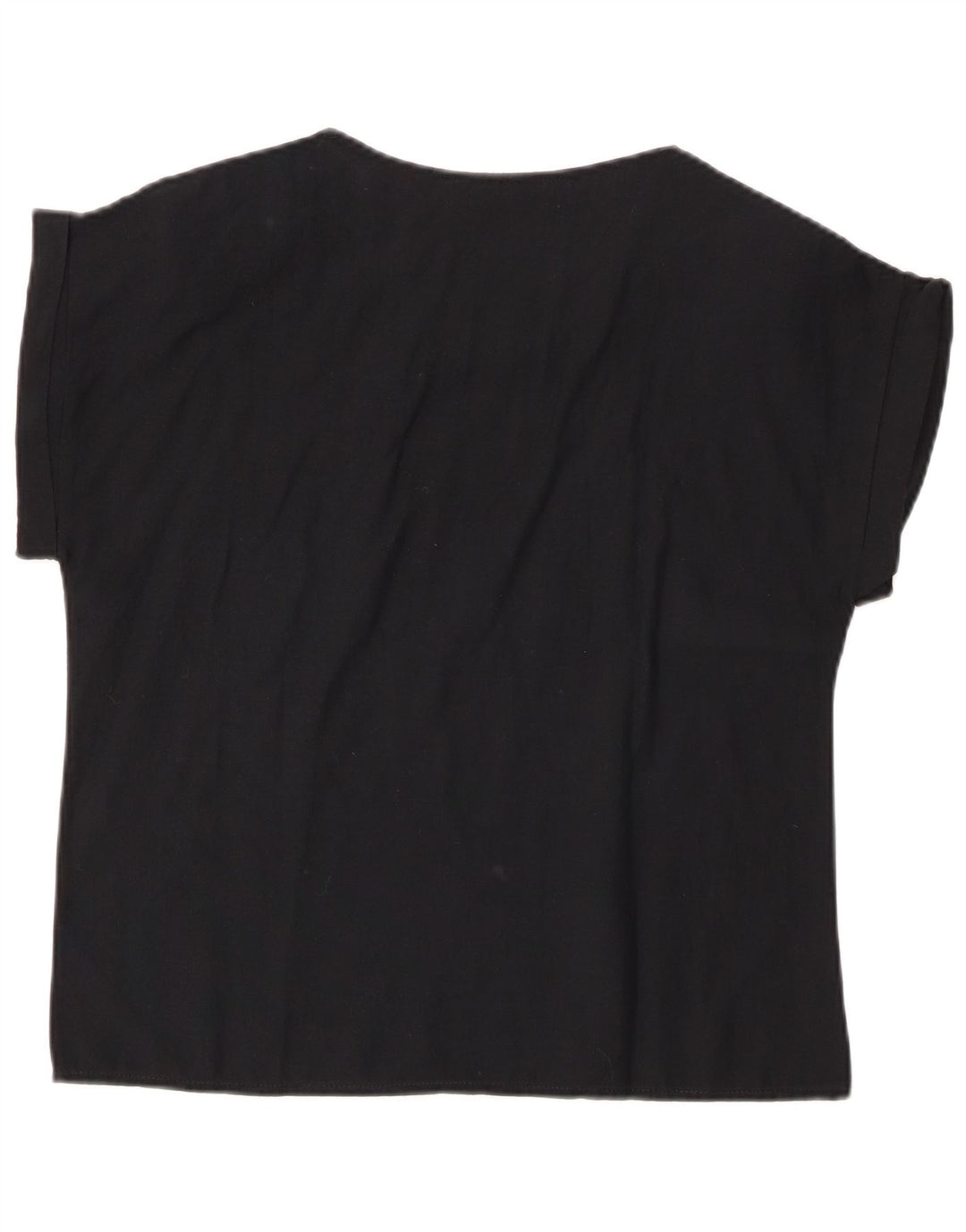 Camicetta da donna VINTAGE Top IT 44 Cotone floreale nero medio