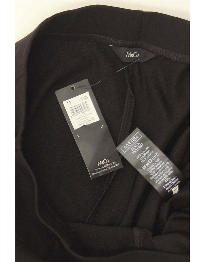 Leggings da donna M&Co UK 14 viscosa nera media