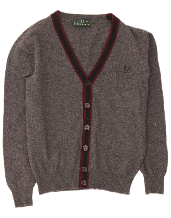 Fred Perry Uomo Lana Grigio Medio