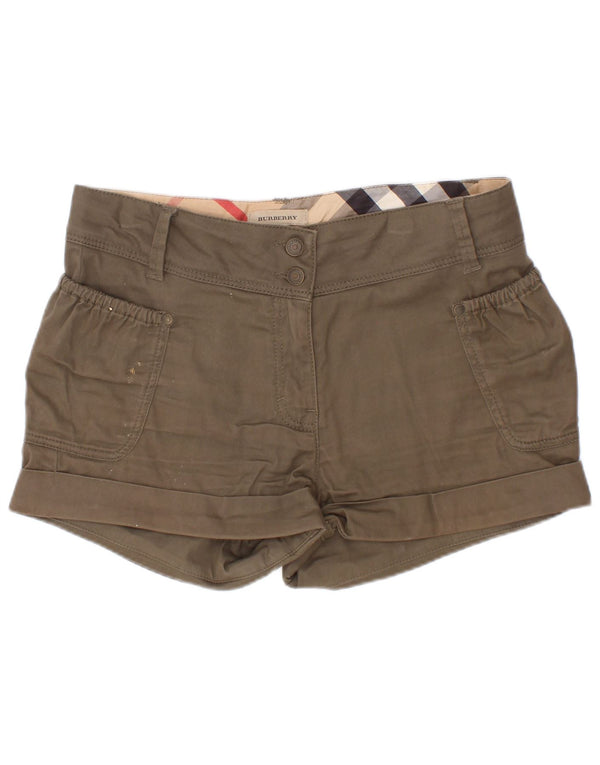Pantaloncini casual per ragazze Burberry 11-12 anni W24 cotone kaki