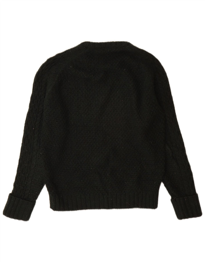Maglione girocollo da uomo Zara in acrilico nero medio